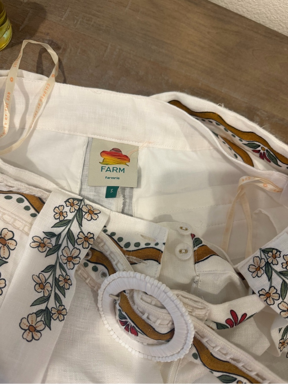 FARM Rio Fruit Linen Shorts - Picture 3 of 5